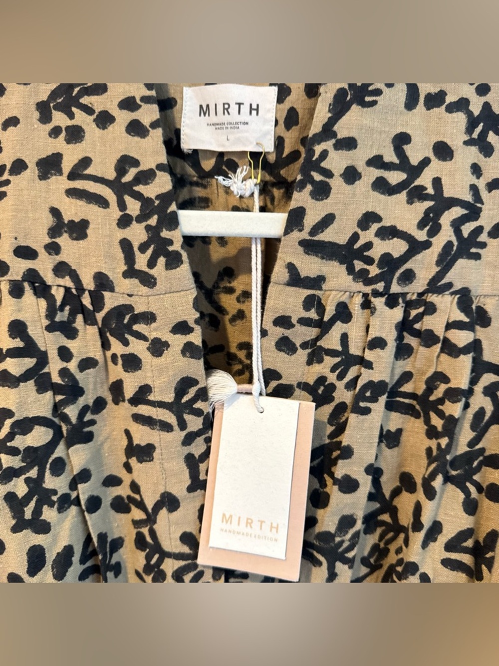 NWT Mirth Hyannis Twig Print Dress | L - Picture 3 of 6